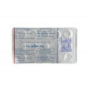 アトルフィット (アトルバスタチン) 10mg 錠剤裏面