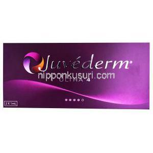 Juvederm Ultra 4, 2 x 1mL, box top presentation