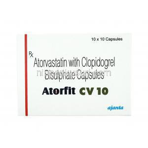 アトルフィット CV (アトルバスタチン/クロピドグレル) 10mg 箱