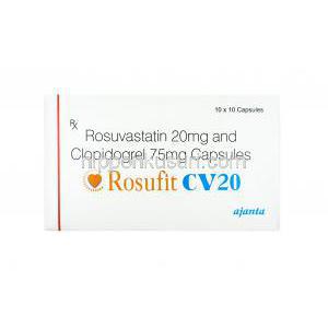 ロスフィット CV (ロスバスタチン/ クロピドグレル) 20mg 箱