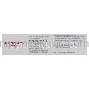 セポデム Cepodem, セフポドキシムプロキセチル, 200mg 錠  (Ranbaxy) 製造者情報