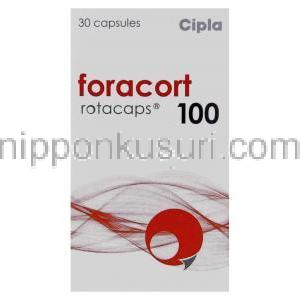フマル酸ホルモテロール / ブデソニド配合 （シンビコート ジェネリック）, Foracort, 6mcg / 100mcg 吸