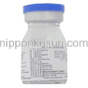ノスコセフ Nosocef, ロセフィン ジェネリック, セフトリアキソンナトリウム 250mg 注射 (Wockhardt)