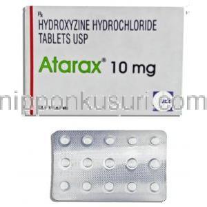 ヒドロキシジン塩酸塩 10mg 錠 (UCB India)