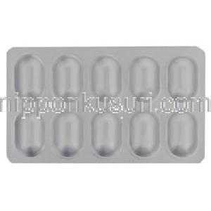 テルミサルタン/ヒドロクロロチアジド配合, Telma-H, 40mg/ 12.5mg錠 (Glenmark) 包装