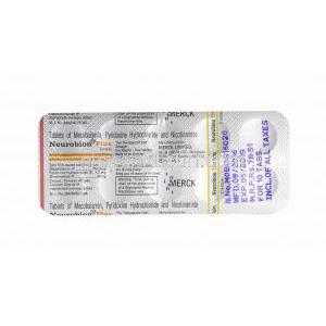 ヌロビオン プラス (メチルコバラミン/ ナイアシンアミド/ ピリドキシン(ビタミンB6)) 錠剤