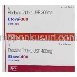 エトドラク （オステラック / ハイペン ジェネリック）,  Eleva 300MG 400MG 錠 (IPCA)