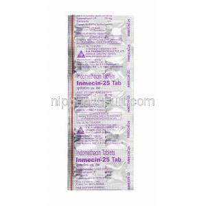 インメシン, インドメタシン錠 25 mg 錠剤