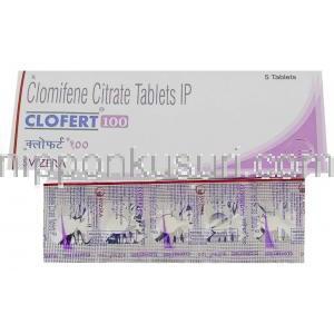 クロフェート Clofert, クロミフェン 100mg 錠 (Svizera)