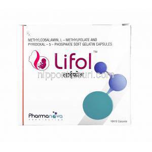 ライフォル (メチルコバラミン/ L-メチルフォレート/ ピリドキサール-5-リン酸塩) 箱