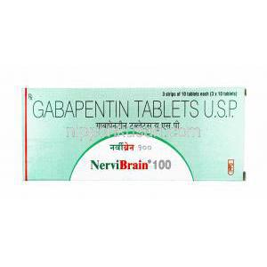ナーヴィブレイン (ガバペンチン) 100mg 箱