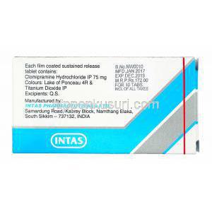 クロニル (クロミプラミン) 75mg 製造元