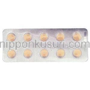 オルメシップH Olmecip H, オルメサルタン・ヒドロクロロチアジド配合 20mg 12.5mg 錠 (Cipla) 包装