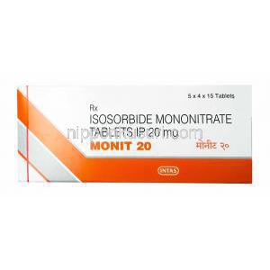 モニット (一硝酸イソソルビド) 20mg 箱