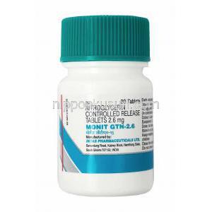 モニット GTN (ニトログリセリン) 2.6mg 容器