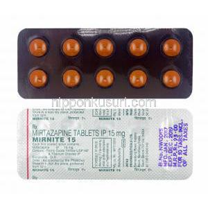 ミルナイト (ミルタザピン) 15mg 錠剤