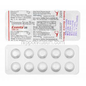 エクセンタ (エプレレノン) 25mg 錠剤