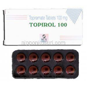 トピロール100 Topirol 100, トピナ ジェネリック, ピラマート 100mg, 錠