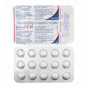 リクール L (レボスルピリド/ ラベプラゾール) 25mg 錠剤