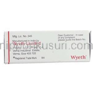 Ovral-G, エチニルエストラジオール・ノルゲストレル合剤 0.5 mg/ 0.05 mg 錠  製造業者 情報