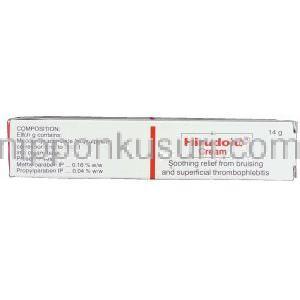 ムコ多糖類ポリ硫酸塩（ヒルドイド） 14gm クリーム (CFL) 成分
