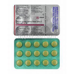 スーパーメット XL (メトプロロール) 50mg 錠剤