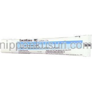ヒドロコルチゾン, Lacticare-HC, 2.5% 10gm  ローション (Stiefel) チューブ