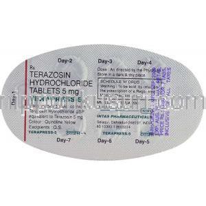 テラプレス Terapress, ハイトラシン ジェネリック, テラゾシン 2mg 錠 (Abbott India) 包装裏面