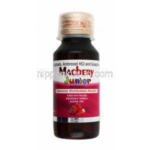 マクベリー 子供用 去痰薬 (アンブロキソール/ レボサルブタモール/ グアイフェネシン) 瓶