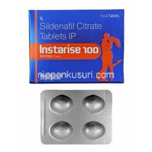 インスタライズ (シルデナフィル) 100mg 箱、錠剤