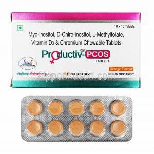 プロダクティブ PCOS 箱、錠剤