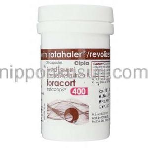 フマル酸ホルモテロール / ブデソニド配合 (シンビコート ジェネリック), Foracort, 6mcg / 400mcg 吸