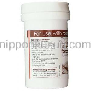 フマル酸ホルモテロール / ブデソニド配合 (シンビコート ジェネリック), Foracort, 6mcg / 400mcg 吸