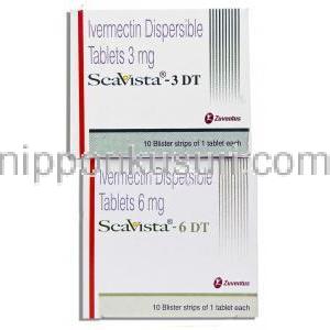 イベルメクチン(ストロメクトール ジェネリック), Scanvista, 3 mg 6mg 錠 (Zuventus)
