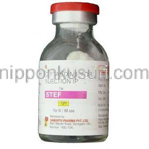 セフタジジム　Stef,  1 gm 注射 Vial