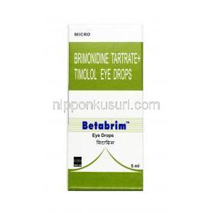 ベタブリム点眼薬, チモロール 0.5%w/v　/ ブリモニジン　0.2%w/v,点眼薬, 箱表面