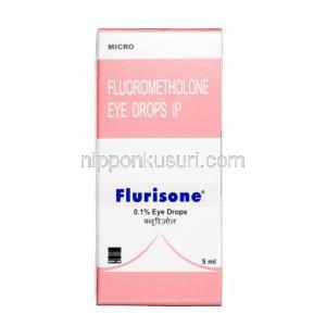 フルリゾン 0.1% 点眼薬,フルオロメトロン 0.1% wv,  点眼薬, 箱表面