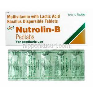 ニュトロリン B (乳酸桿菌/ ニコチンアミド/ 塩酸ピリドキシン) 箱、錠剤