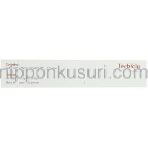 テルビナフィン (ラミシールジェネリック), Terbicip, 1% 10グラム クリーム (Cipla) 成分