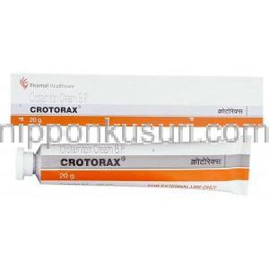 クロタミトン（オイラックス/クロタミトンジェネリック）, Crotorax 10% 20gm クリーム (Primal Healthcare)