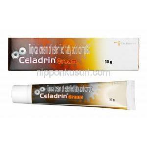 セラドリン クリーム (エステル化脂肪酸/サリチル酸メチル/メントール) 箱、チューブ