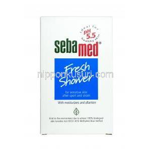 セバメド　フレッシュシャワー, スキンケア成分各種, ボディーソープ 200ml, 箱表面