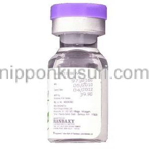 アミカシン（ビクリン ジェネリック）, Alfakim, 250mg 2ml 注射 (Ranbaxy) ボトル　成分