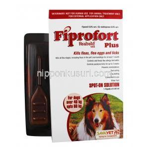 フロントラインプラスジェネリック, フィプロフォート プラス 超大型犬用 40-60kg, 2.68ml X 1本
