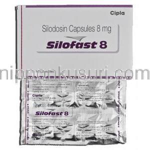 シロファースト8 Silofast 8, ユリーフ ジェネリック, シロドシン, 8mg, カプセル