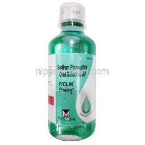 ピクリン 内服液, ピコスルファートナトリウム, 150ml,5mlあたり5mg, ボトル表面
