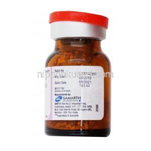 ニプレス, ニトロプルシド注射、50mg, 製造元：Samarth, ボトル側面情報