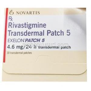 リバスチグミン 経皮吸収パッチ, 4.6mg /日,製造元:ノルバティス