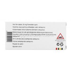 ファモサー (ファモチジン) 20mg 成分