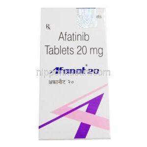 アファナット,  アファチニブ, 20mg 箱表面